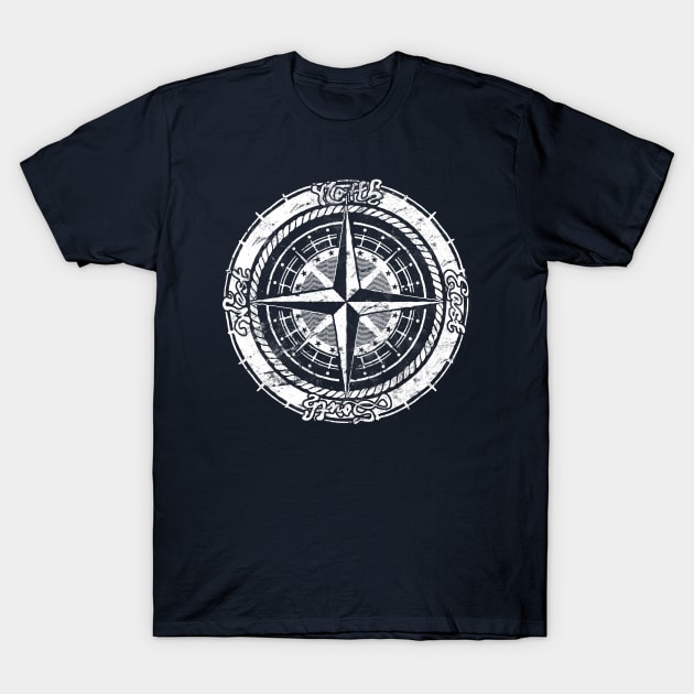 Compass Rose T-Shirt by OneCuriousChip